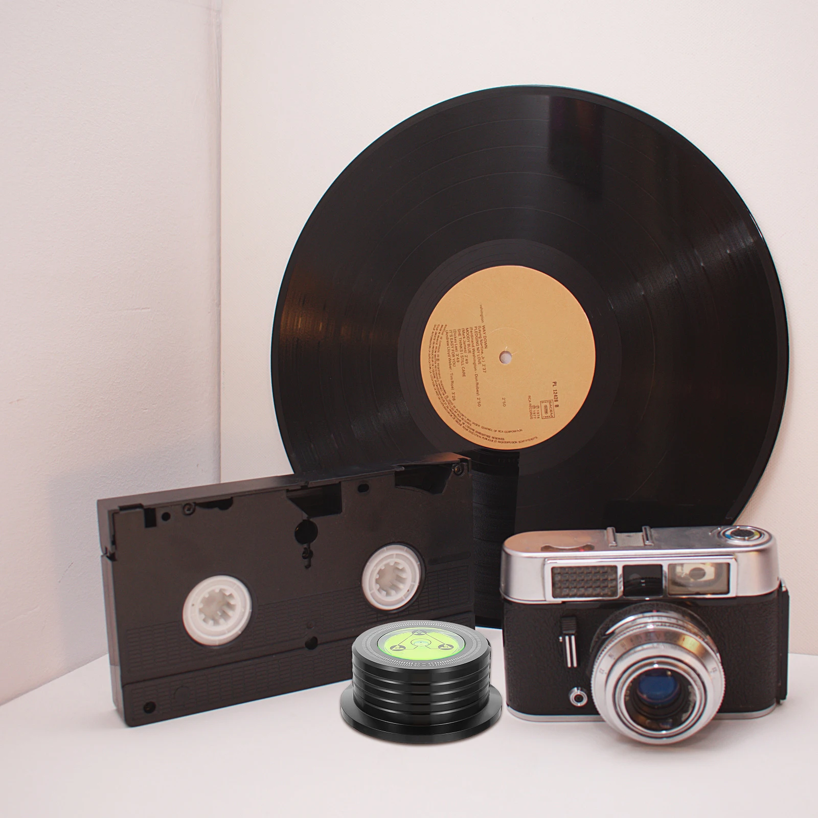 

Vinyl Records Pressing Durable Stabilizer Delicate Player Accessories Black Metal Disc