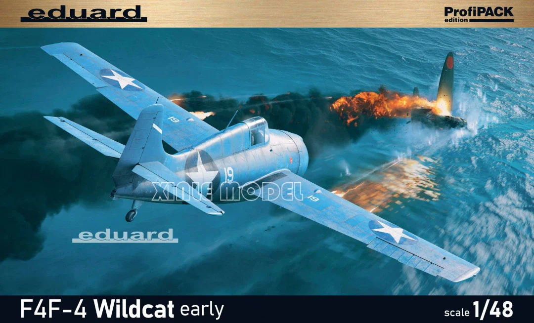 

Eduard Plastic Assembled Aircraft Model Kit 82202 F4F-4 Wildcat early ProfiPACK Edition 1/48