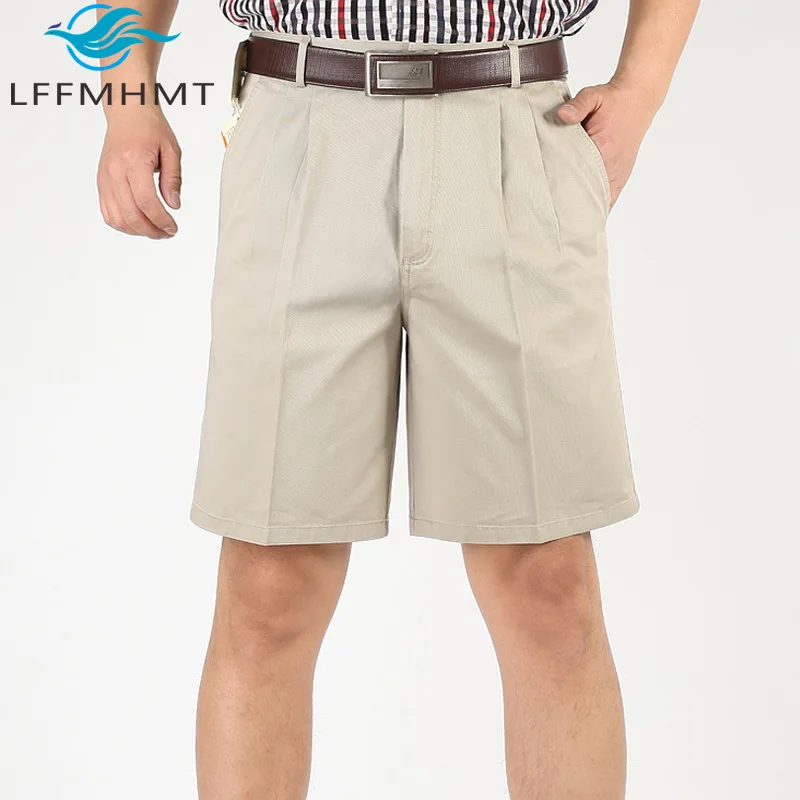 

Летние новые модные мужские шорты хорошего качества из 100% хлопка, однотонные, простые, базовые, среднего возраста, большие размеры, свободные повседневные брюки, мужские