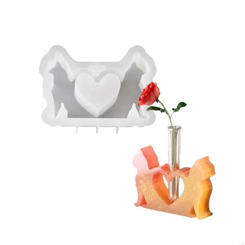 R3MC in resina in silicone stampi gatti stand piante stampo per creazione gatti piccoli vasi per pianta