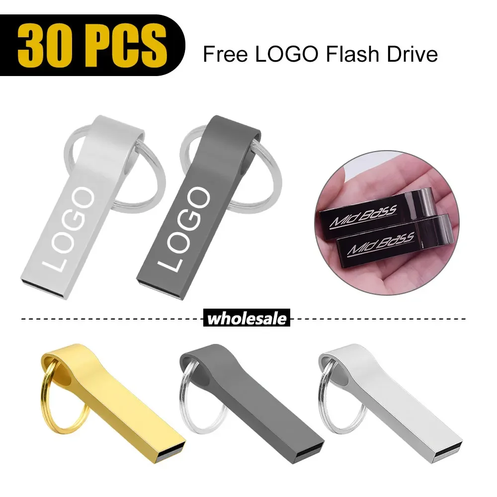 30ชิ้น/ขายส่งแฟลชไดร์ฟ USB 1GB 2GB 4GB 8GB 16GB 32G 64GB 128GB แฟลชดิสก์ที่เก็บข้อมูล USB