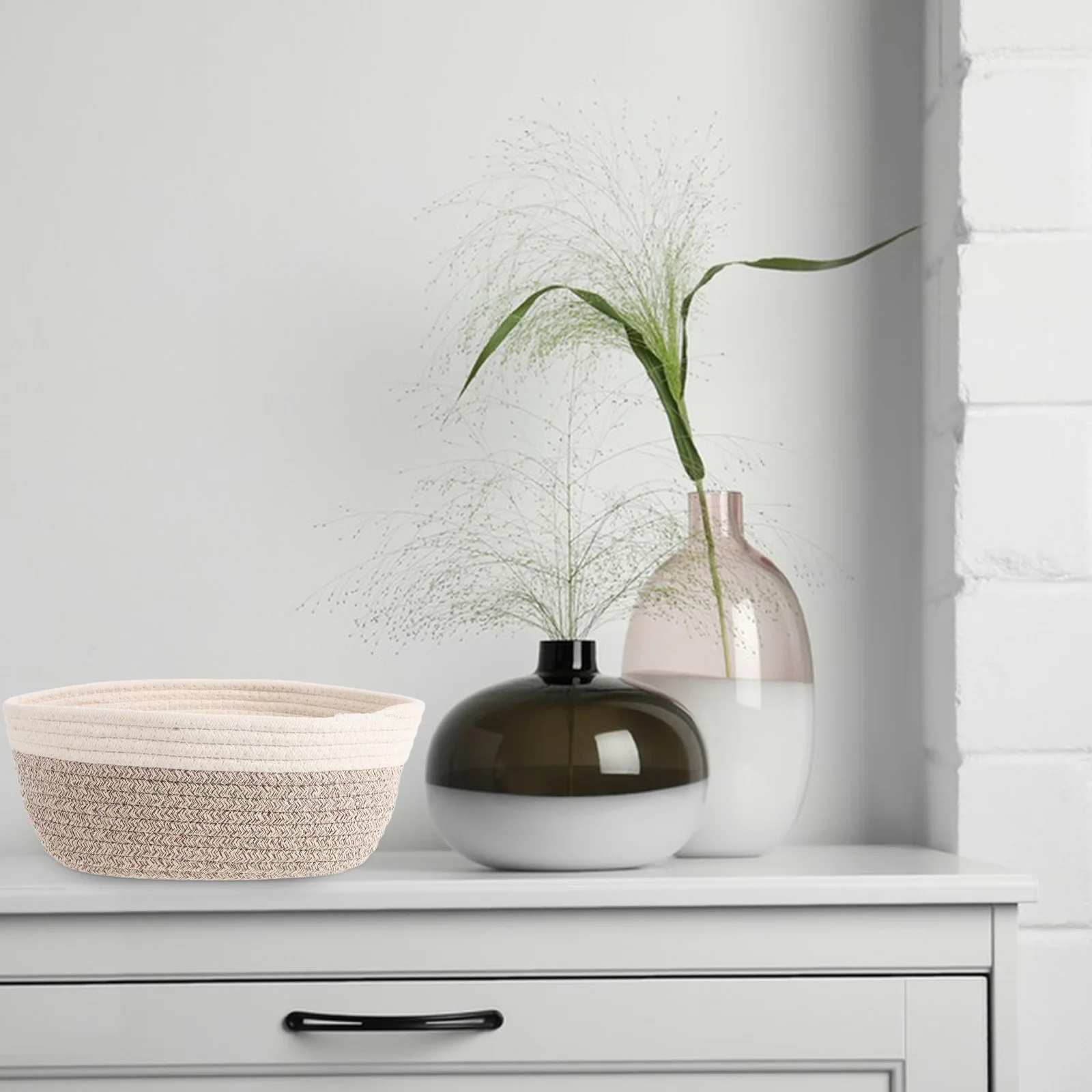

Home Organizer Bedroom Living Room Decorative Weave Storage Bin Box Large Cotton Rope Basket Woven Storage Baskets