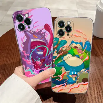 Pouzdro Snorlax Gengar Eevee Anime Pokémon pro Apple iPhone 17 16 15 14 13 12 11 Pro Max 16 Plus 16E 17Air 17Pro Cover Funda 6 nejlepší prodej Pouzdro Snorlax na iPhone - №3