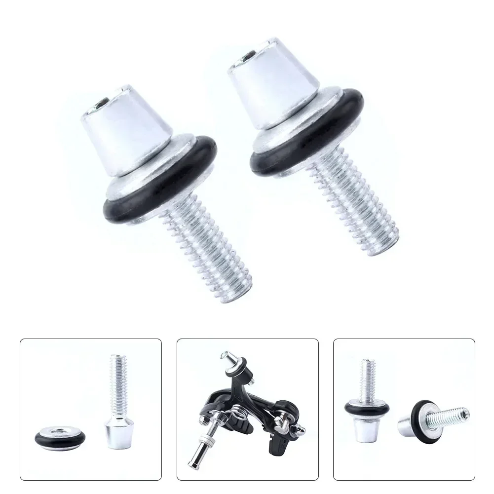 Fixing Screw Bolts C/V Cable Caliper M6 Parts Silver 2pcs 3.7g Accessories Adjusters Bicycle Bike Brake Durable