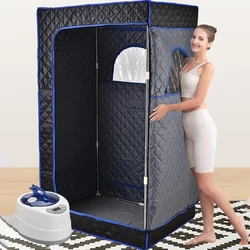 Tienda de Sauna de vapor portátil para uso doméstico, Sauna plegable de cuerpo completo, sala de Sauna húmeda para Spa, venta al por mayor