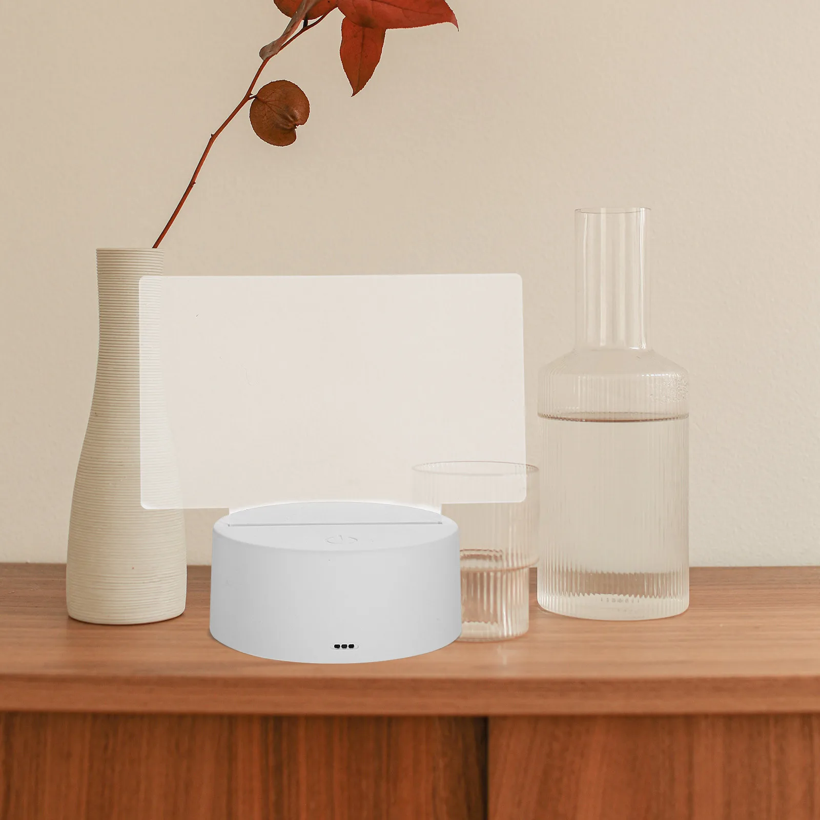 

1Set Glowing Message Board Light Up Dry Erase Board USB Powered Touch Dimmer Lamp for Home Office Desktop Memo Notes