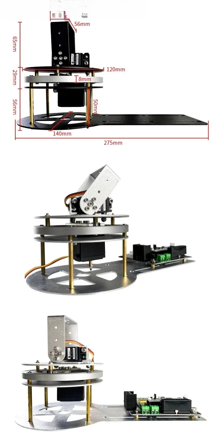 Picture 5: 2 DOF Robot Manipulator Metal Servo DS3218 Mechanical Rotating Gimbal for Arduino Robot DIY Kit Programmable Turntable Platform
