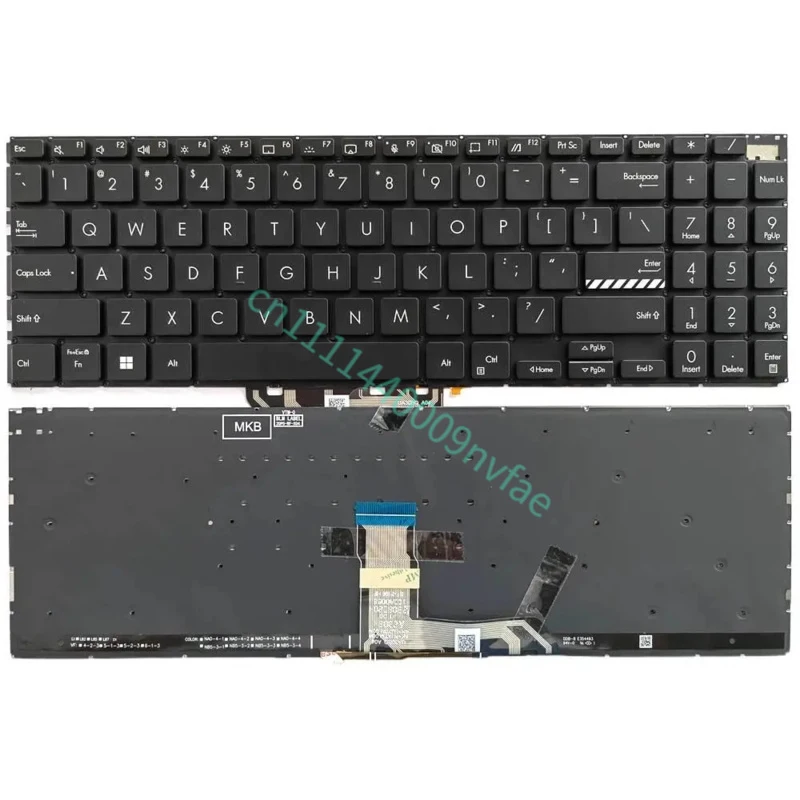US layout for Asus M3500 M6500 M7600 K3500 K6500 D3500 P3500 X3500 Laptop Replacement Keyboard 0.3