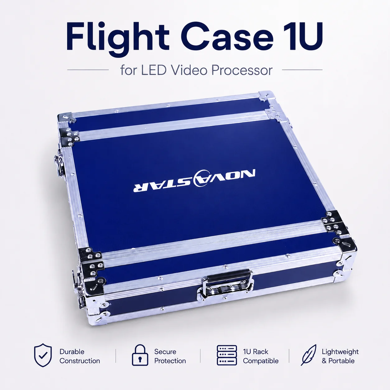 AMS-FC1U Flight Case Durable Aviation Case for LED Display Video Processor Novastar VX1000 VX600 VX400 MCTRL600
