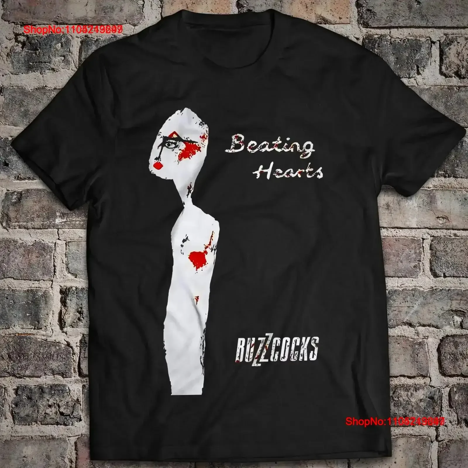 Buzzcocks Beating Hearts Camiseta de algodón Pete Shelley Howard Devoto vintage Lavado Cómodo Ropa informal suave vintage Lavado