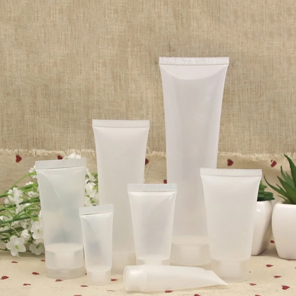 

5Pcs Travel Refillable Bottles Frosted Storage Containers for Shampoo Body Lotion Face Wash Hand Cream Toner Organizer Travel