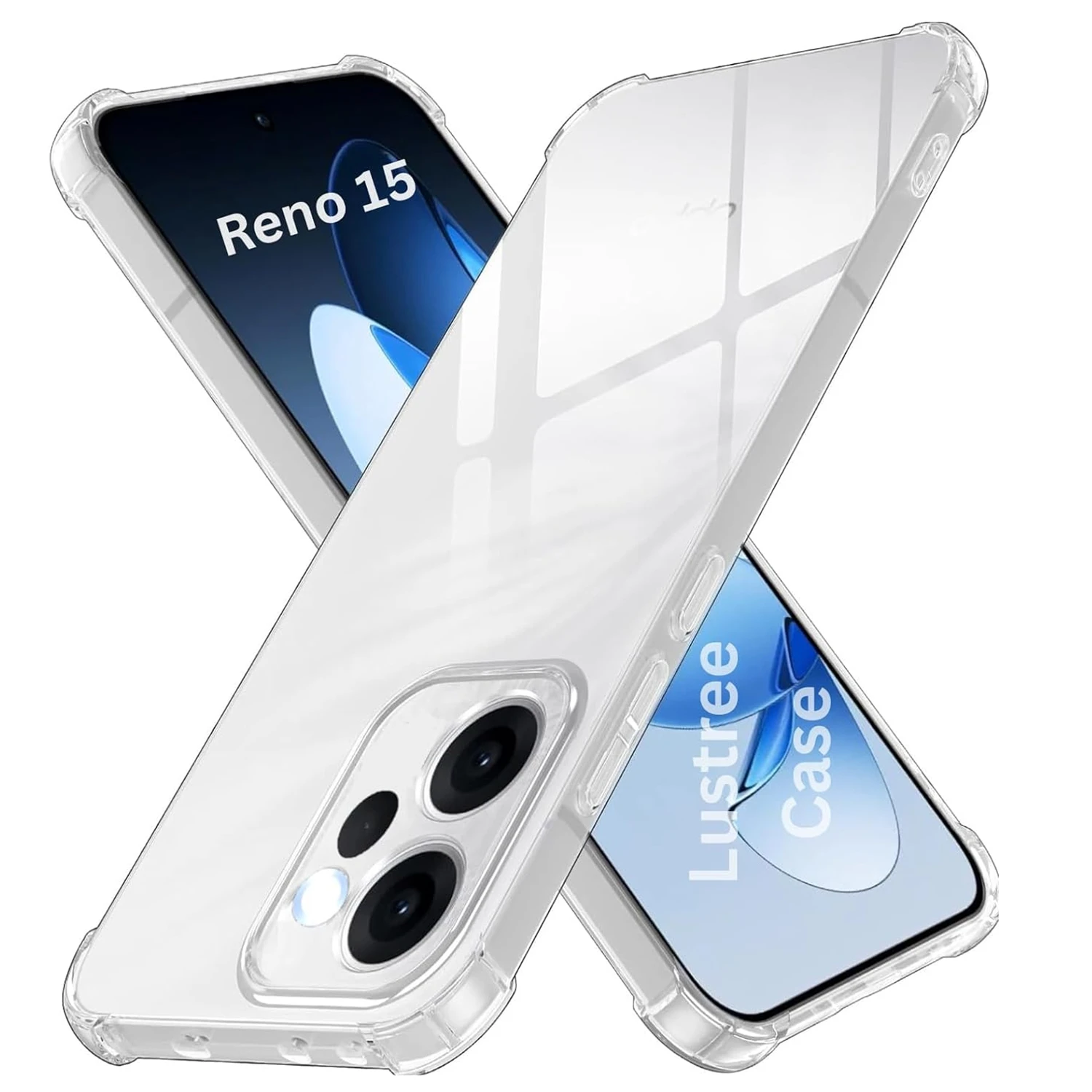 TPU Transparent Case for OPPO Reno 15 Pro 15F 15FS Reno15 F FS 5G Protective Cover Four Corners Shockproof Bumper Coque Fundas