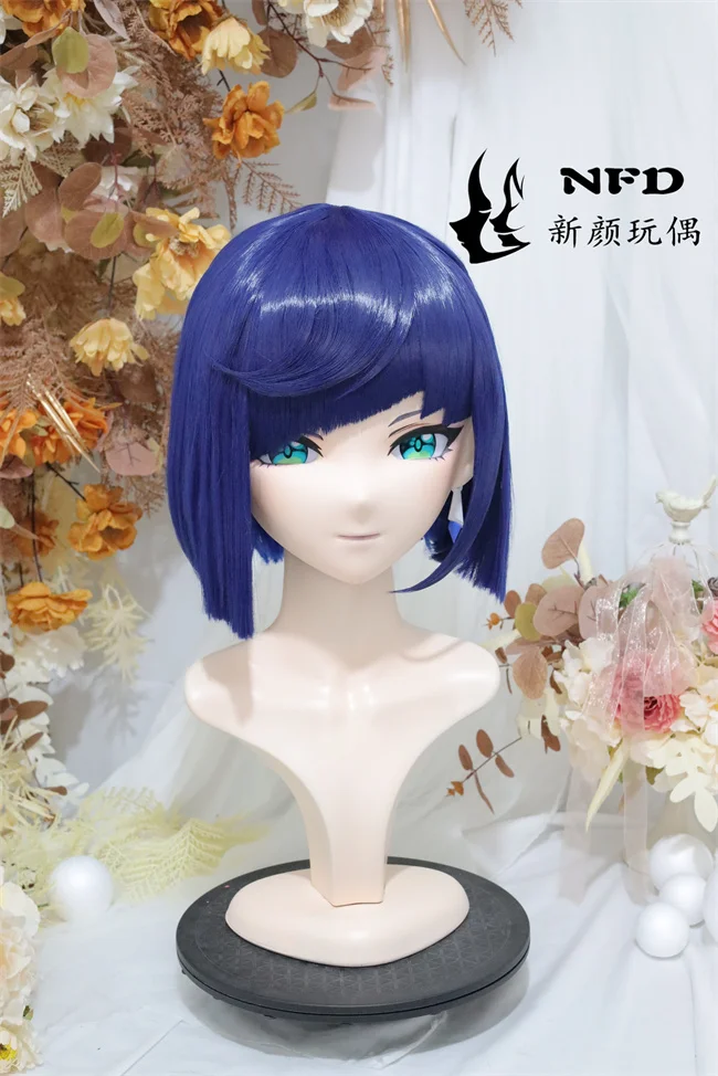 Kigurumi night orchid NFD full head with lock cosplay head shell costume props