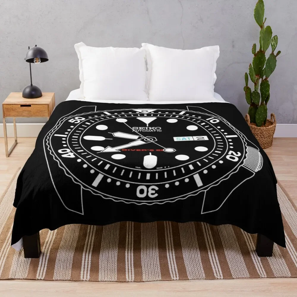 Seiko SKX diver Throw Blanket Luxury Throw Tourist Blankets