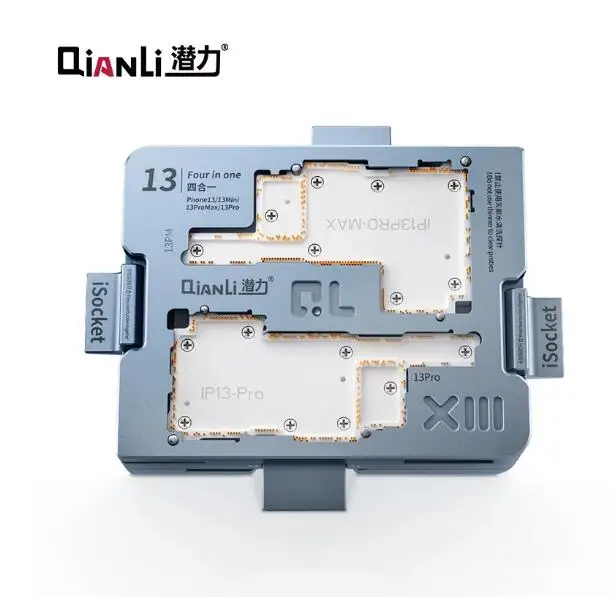 Qianli iScoket Motherboard Test Fixture For iPhone 13mini/13/13 Pro MAX Logic Board Upper/Lower Function Diagnostic Quick Tester