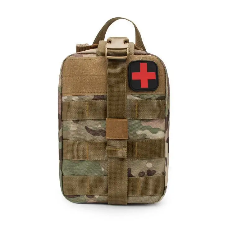 Camouflage MOLLE First Aid Storage Pouch Tactical Waist Organizer for Hiking and Outdoor Emergency Supplies view 4