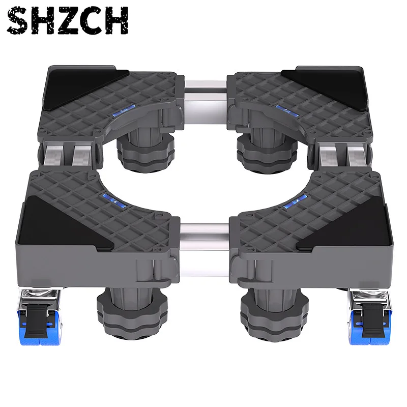Washing Machine Stand Base Movable Adjustable Steel Mobile Refrigerator Fridge Pad Display Wheels Foot