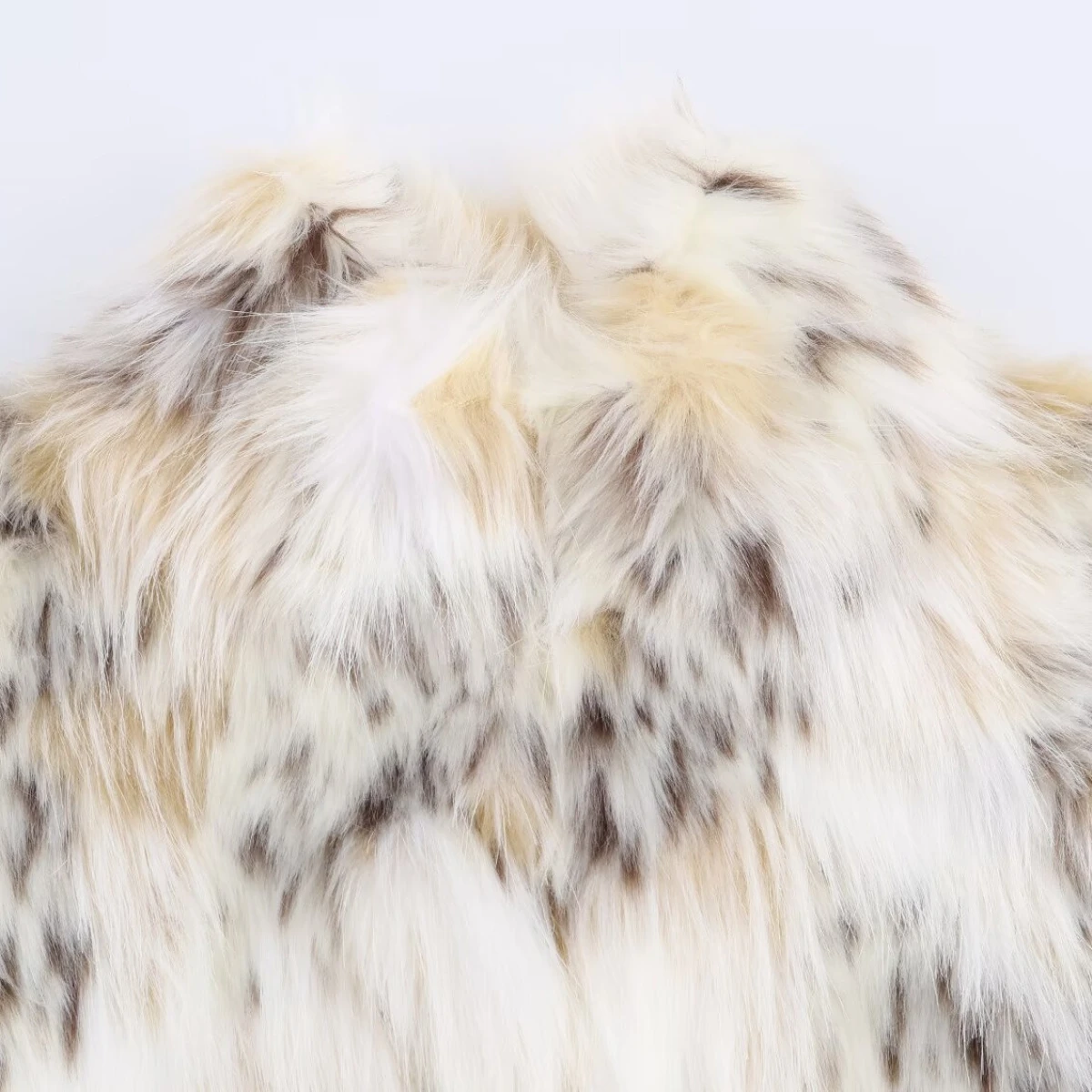 เสื้อแจ็คเก็ตขนเฟอร์เทียมลายเสือดาวทรงหลวมสำหรับผู้หญิง คอสูง แขนยาว ติดกระดุมซ่อน ทรงครอป เสื้อโค้ทแฟชั่นใหม่สำหรับต้นฤดูใบไม้ร่วง สไตล์ผู้หญิงสุดชิค