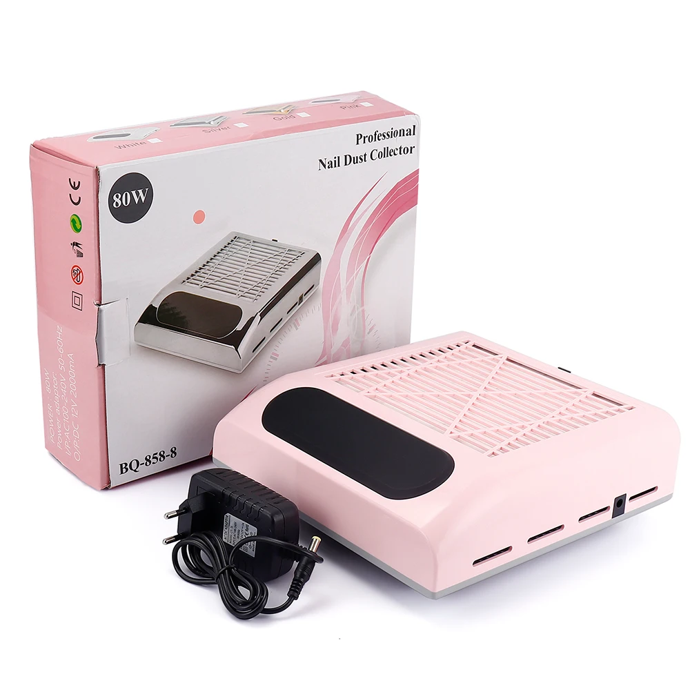 

Nails New Model Strong Power 80W Nail Dust Collector Vacuum Cleaner Manicure Machine Tools Nail Art Tool OEM