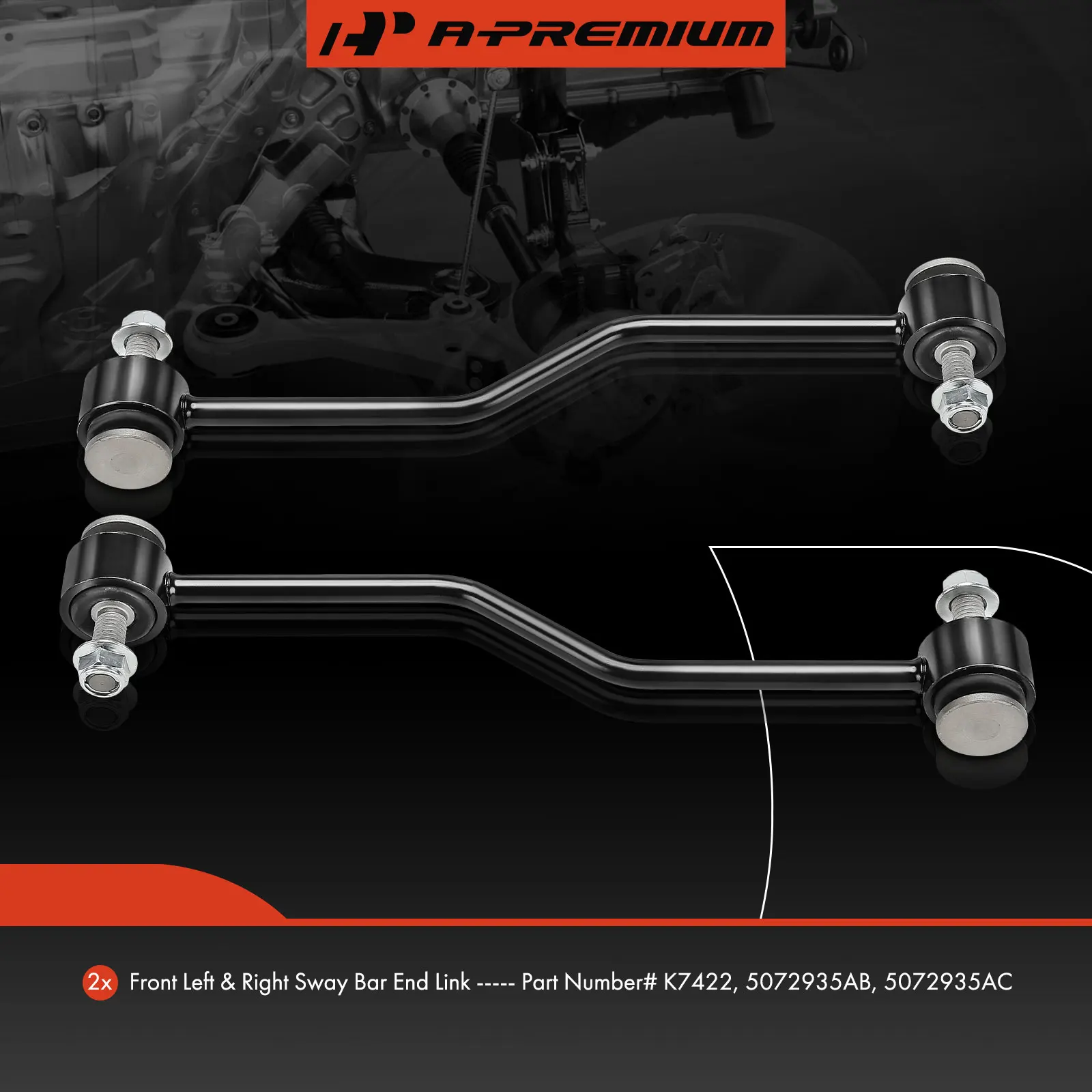 A-Premium 2x Rear Left and Right Sway Bar Link for Ford F-450 Super Duty F-550 Super Duty 2008-2010