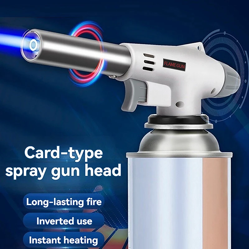 Gas Torch Flame Blowtorch Cooking Soldering Butane AutoIgnition Gas-Burner Lighter Heating Welding Gas Burner Flame