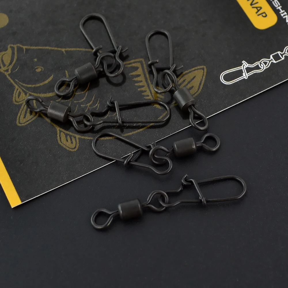 Giratorio Quick Change AG139 – Negro mate para pesca de carpa - imagen 2