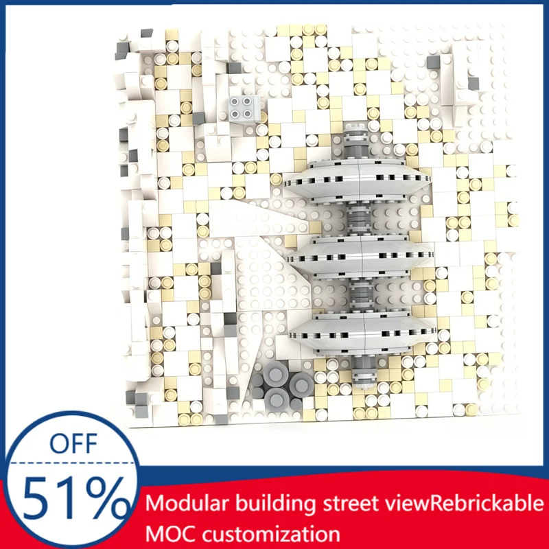 498 PCS Sci-Fi Hoth Shield Generator Scene Model Custom Creative Building Blocks Children Assembly Educational Toy Festival Gift