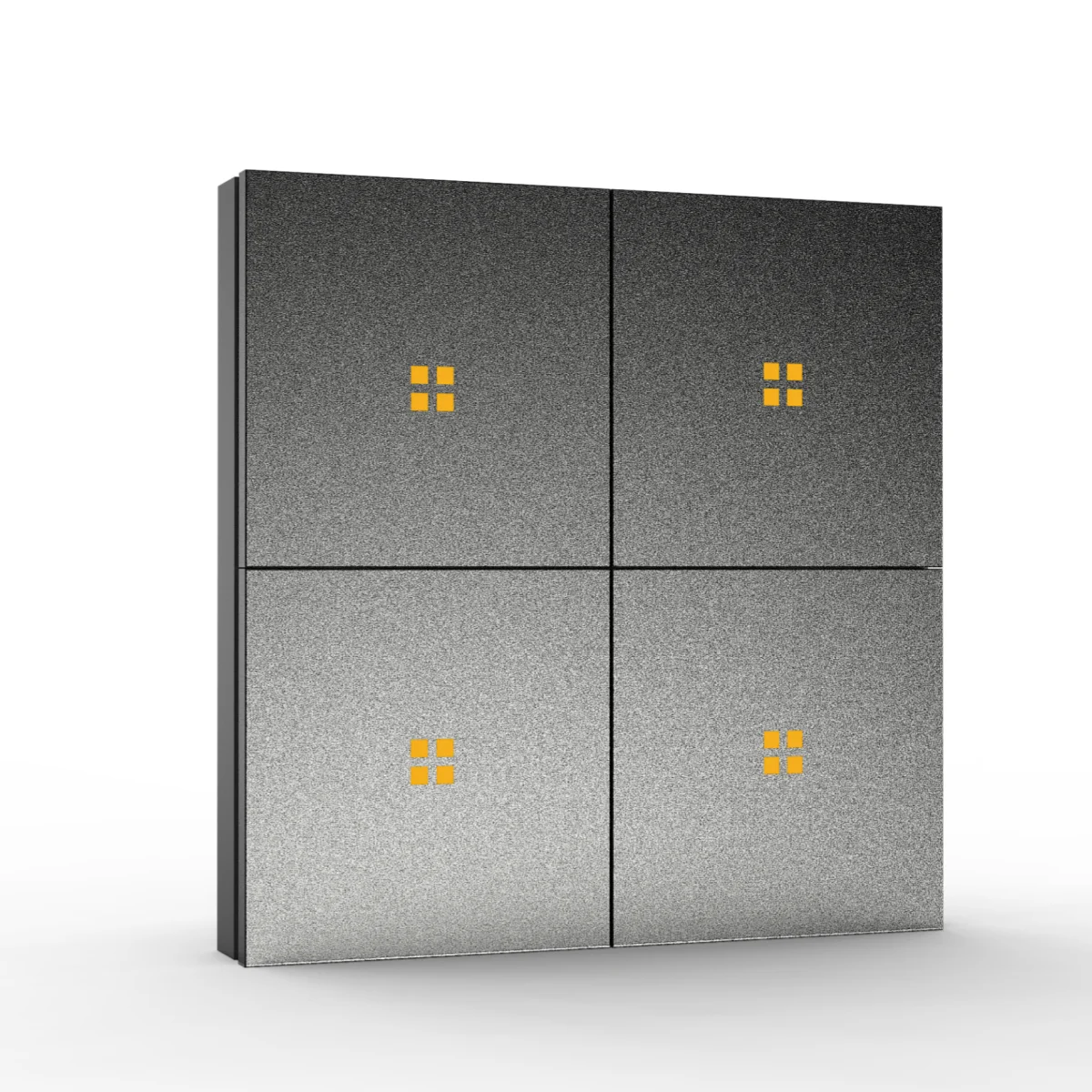 

M8-4 Smart Wall Switch Panel - Zigbee 3.0 & Tuya Enabled Aluminum Alloy with Customizable Logo 4-Gang, Multi-Color