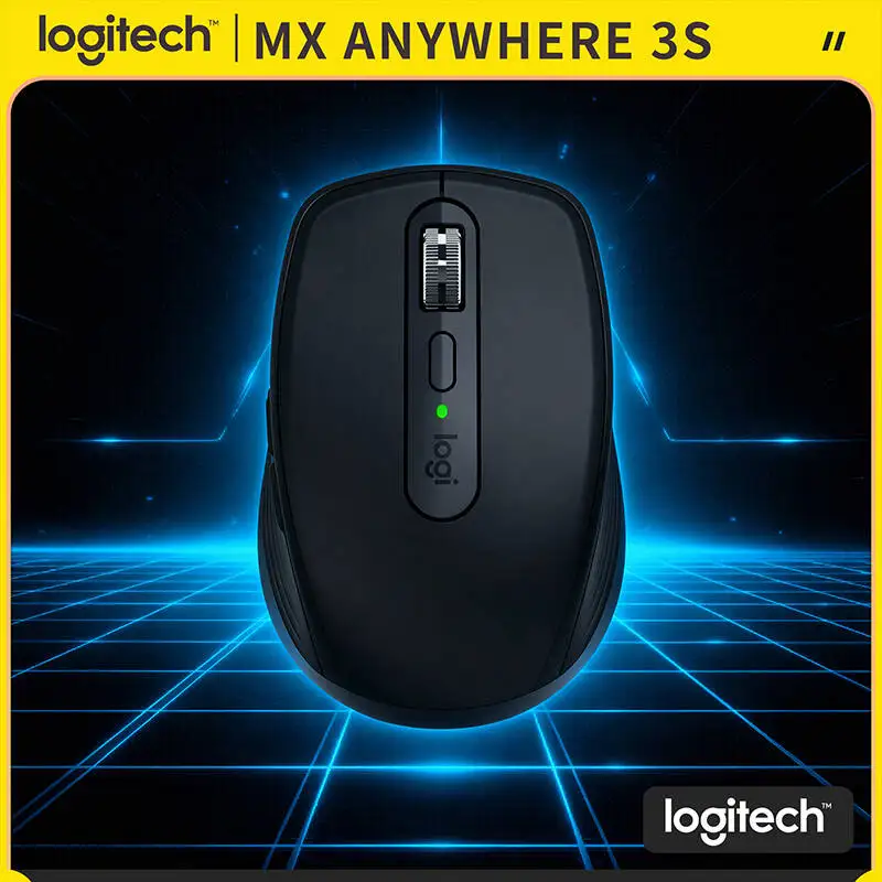 

Компактная мышь Logitech MX Anywhere 3S, эргономичный дизайн, перезаряжаемая, с быстрым прокруткой для портативных ПК Mac