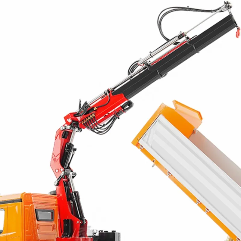 

LESU 3-Ways RC Hydraulic Dumper Truck Crane Tipper 1/14 8X8 DIY KIT Cabin 3348 Light Sound Vehicle Car Models Toys for Boys