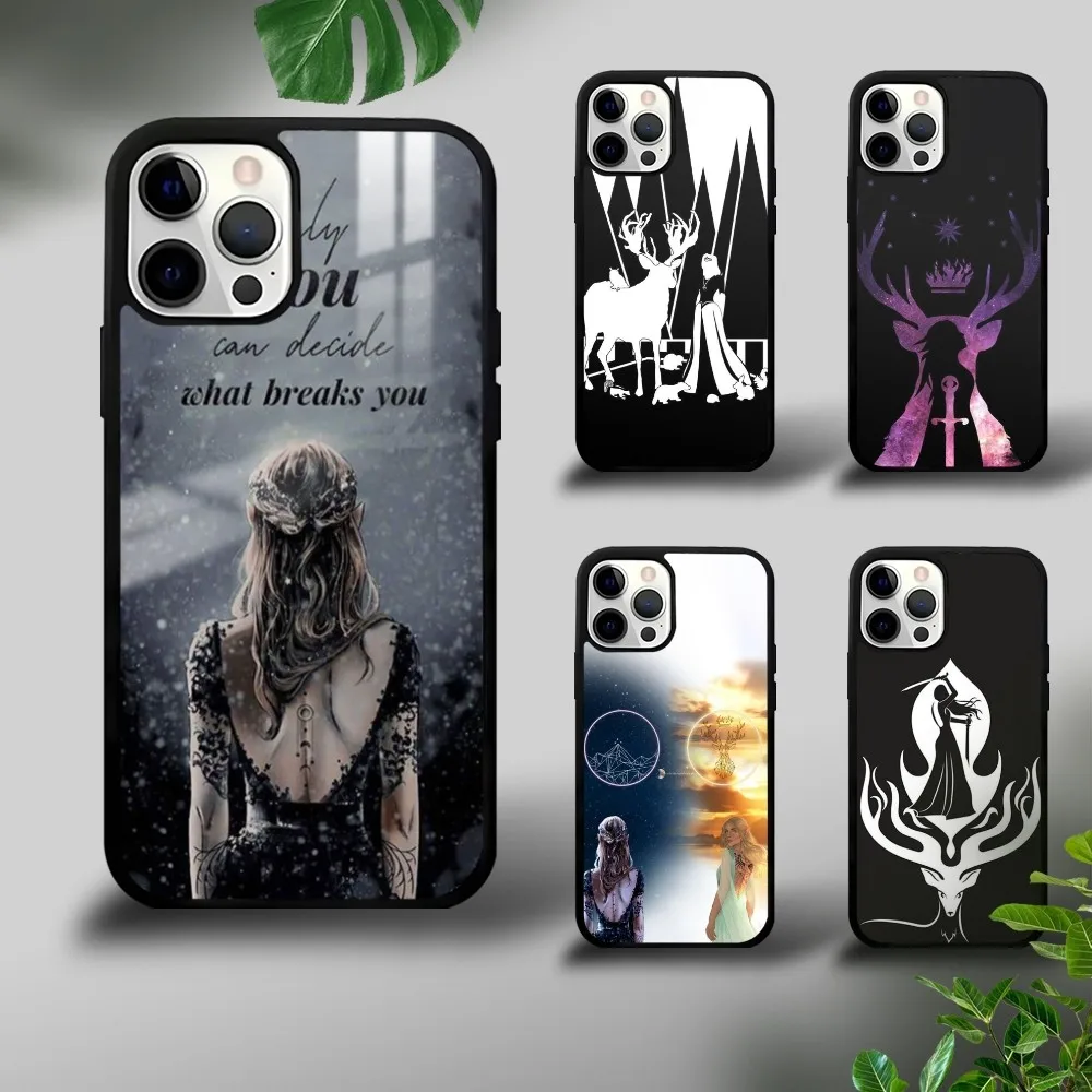 

Acotar A Court of Mist and Fury Phone Case For iPhone 16 15 14 13 12 11 Pro Xs Max Mini Plus Celulares Hard Funda