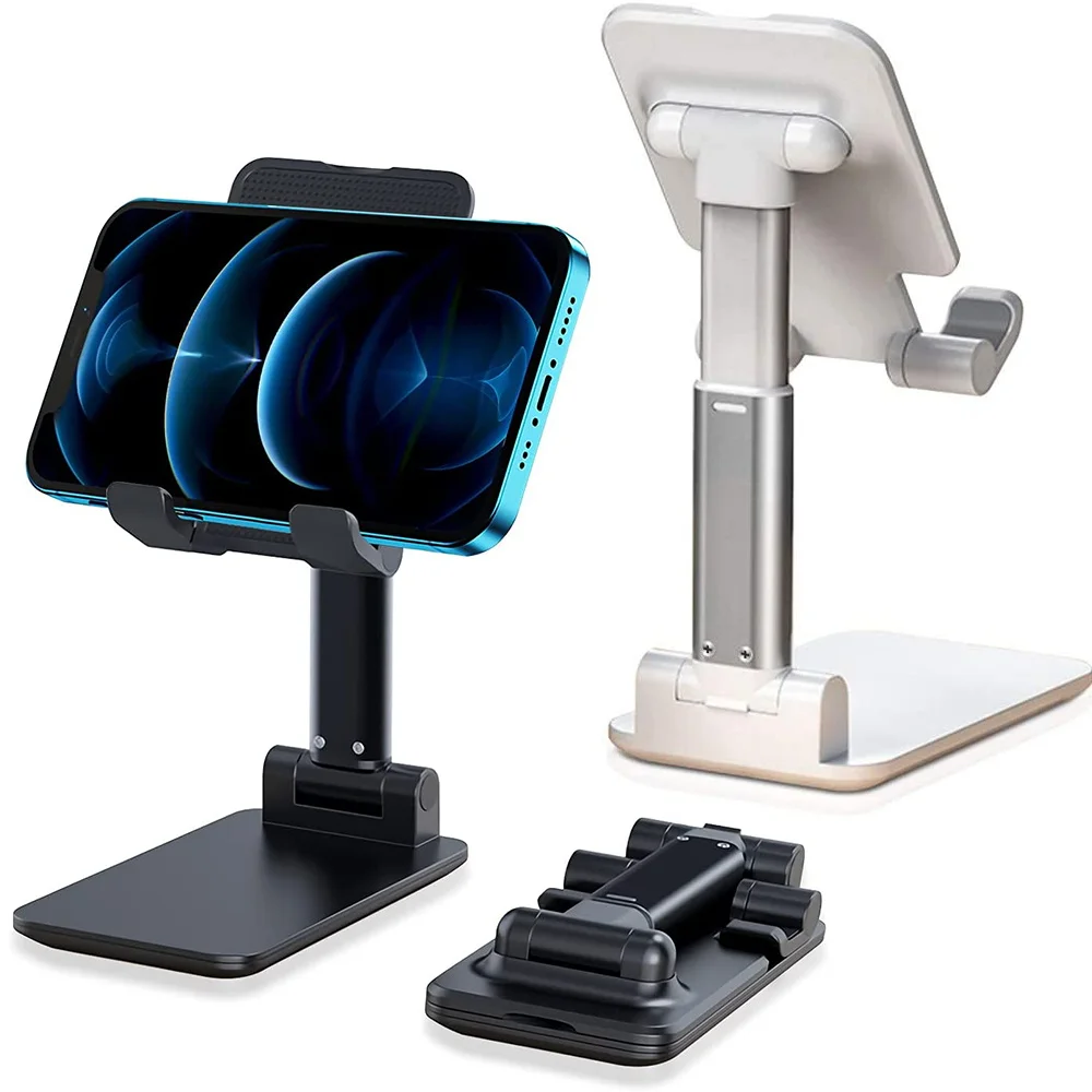 Mobile Phone Stand for IPhone IPad Huawei Samsung Adjustable Tablet Foldable Table Cell Phone Universal Metal Desk Stand Holder