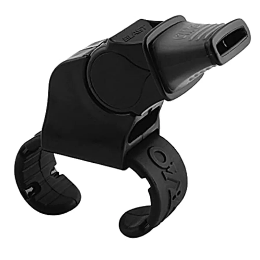 Sonik Blast CMG Fingergrip Pealess Whistle Nero