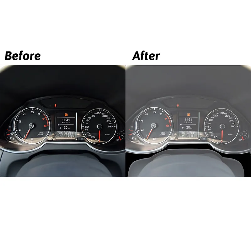 Speedometer Brand New ABS Gloss Black Stickers For Audi Q5 2009-2017（Without Navigation）Car Interior Accessories