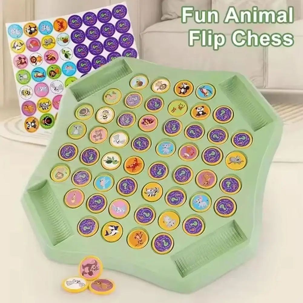 

Флип-шахматы с животными/фруктами, интерактивная игра для родителей и детей, шахматы на память, мультфильм, логическое мышление, познавательные обучающие шахматы с животными
