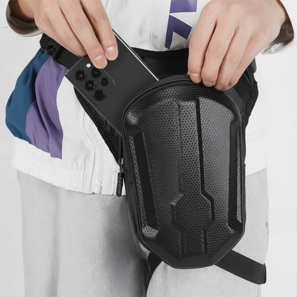 

Waterproof Motorbike Waist Leg Bag Adjustable Strap Durable Motorcycle Bag EVA Hard Shell Leg Bag for Cycling