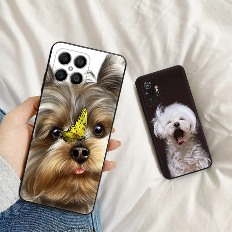 Soft Silicone Phone Case for Honor X7b X9b X6 X9a X7 X8b 70 90 Magic5 Yorkshire Terrier Dog Huawei P20 P30 Pro P40 P-Smart Cover