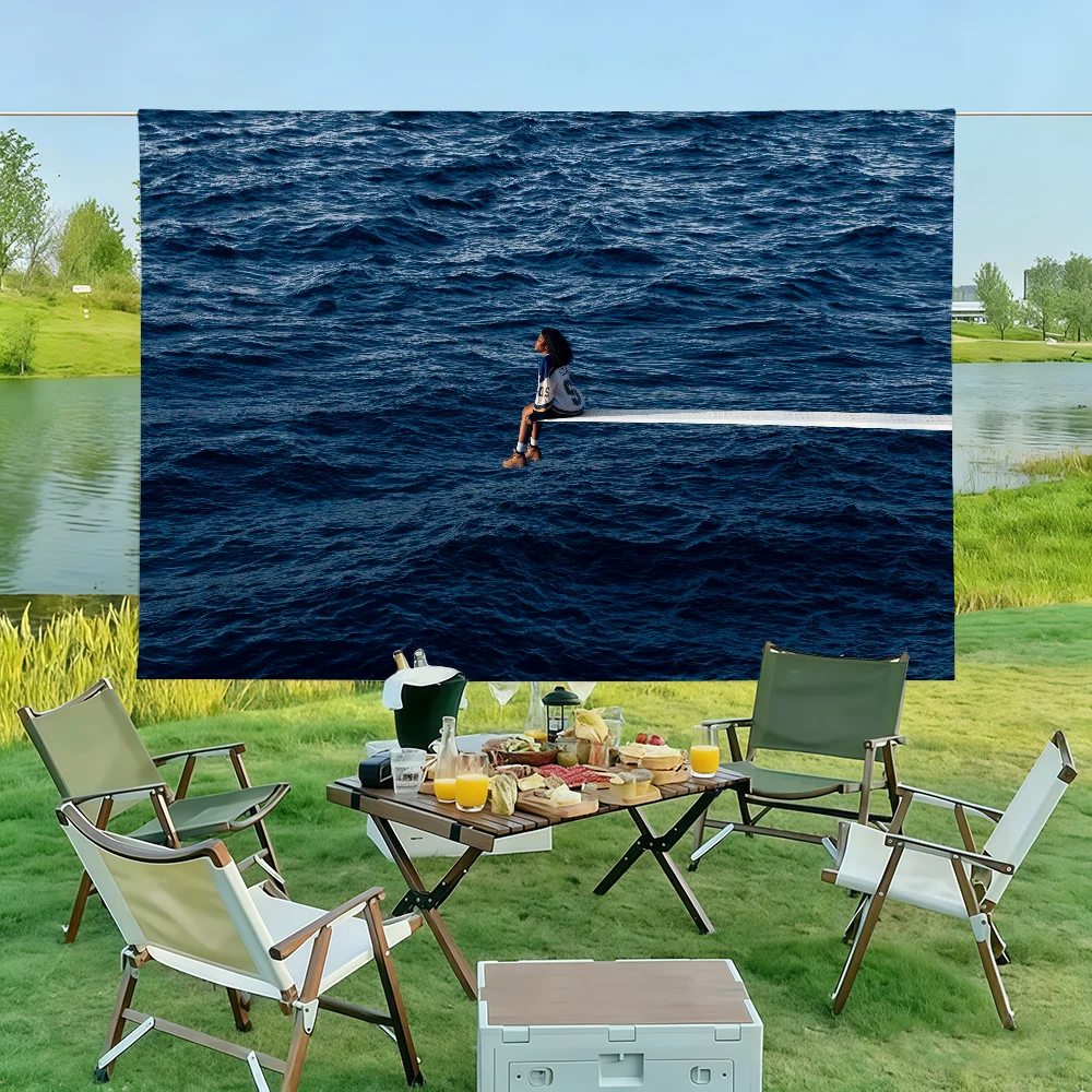 Singer S-SZA SOS Flag Wall Decorations Home Decor Suitable For Living Rooms Bedrooms Dormitories Parties And Holidays