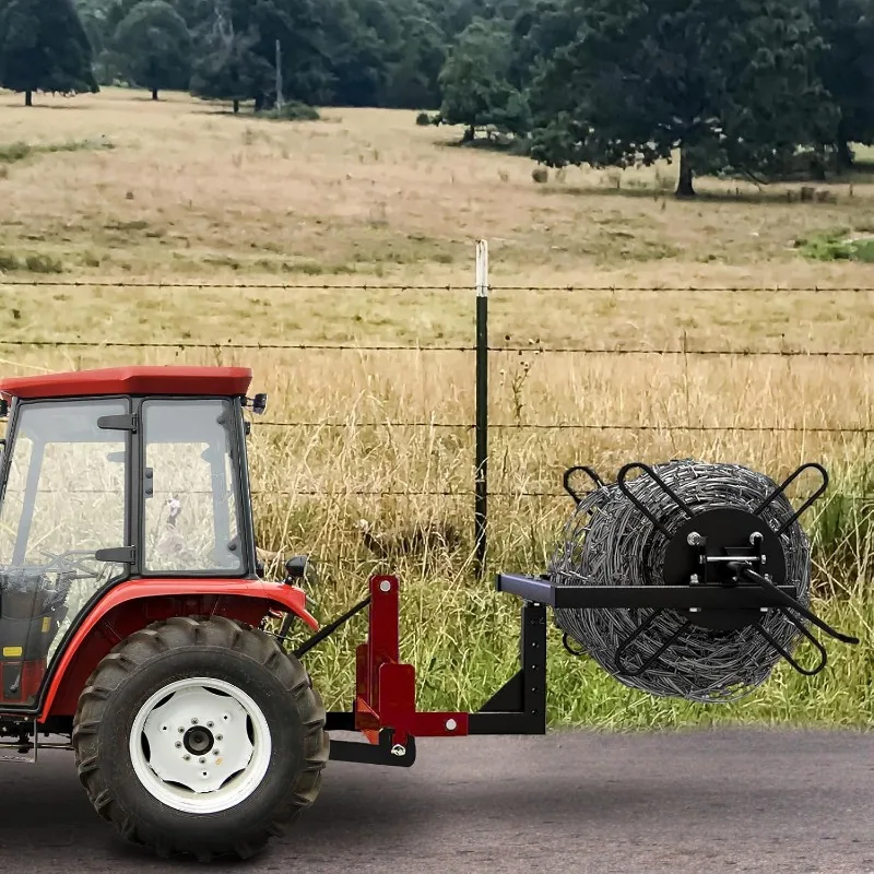 Iron Wire Unroller - Wire Unroller with Bolts, Receiver Hitch Compatible, Fencing Wire Spreader with 2" Receiver, for Trucks, Tr