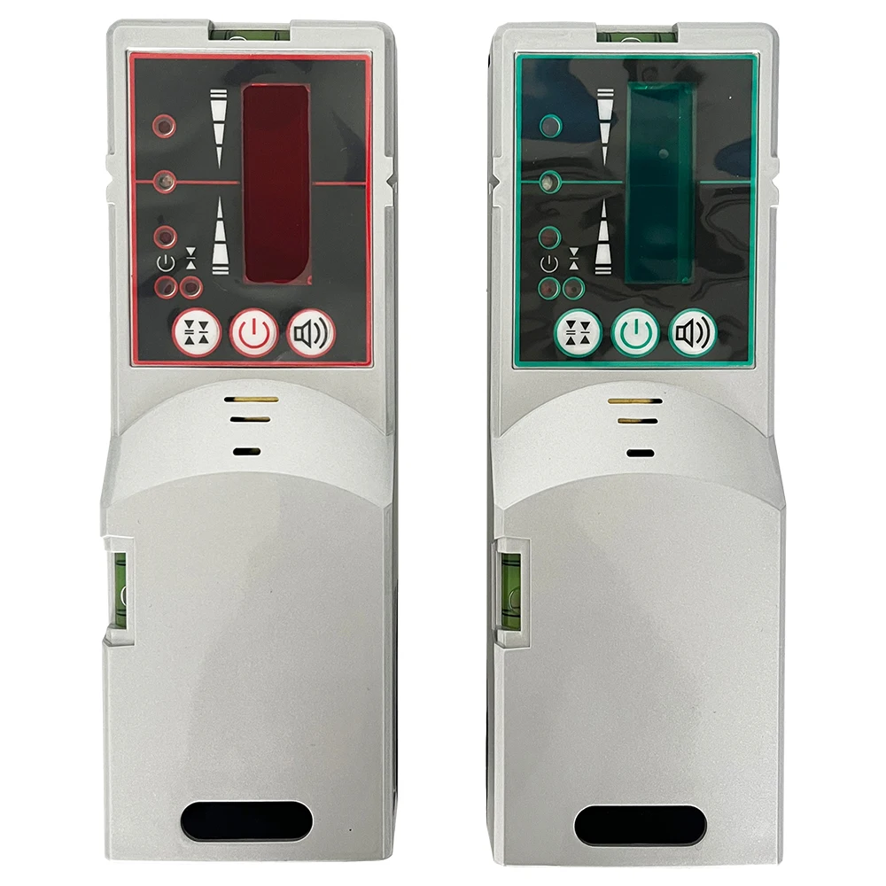 Heipoe HD-1S penerima sinar merah/sinar hijau detektor level laser presisi tinggi dengan layar dua sisi & penjepit