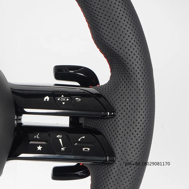 C217 W211 W212 W221 W222 S63 C63 GLA45 C43 SLC لـ - W204 W205 CLA GLA 45 عجلة قيادة من ألياف الكربون #4