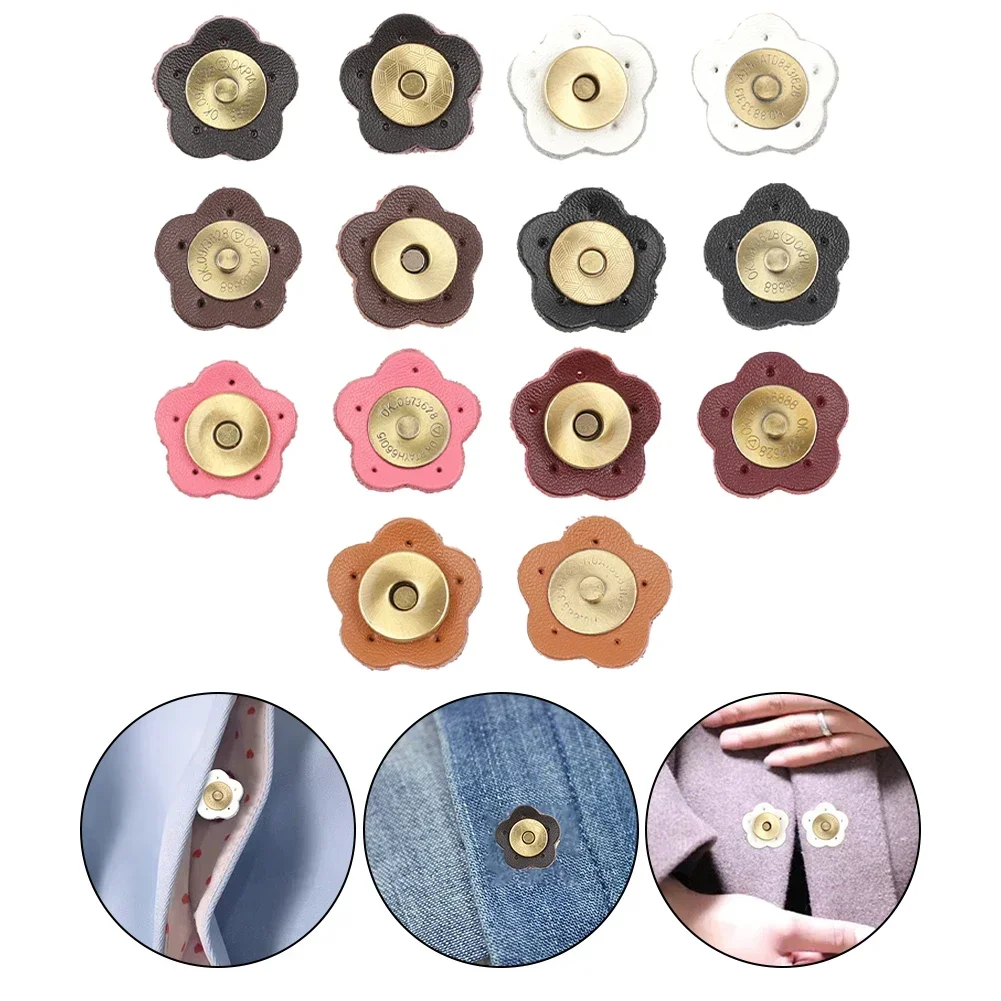 1pcs Magnetic Snap Button Metal Invisible Sew On Button Lock Clasps Fasteners For Purse Bags Clothes Craft DIY Accessories