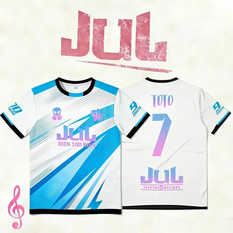 3D Digital Print 2026 New JUL Album Jersey French Rapper Hip Hop Streetwear O Neck Short Sleeve T shirt Men Women Casual