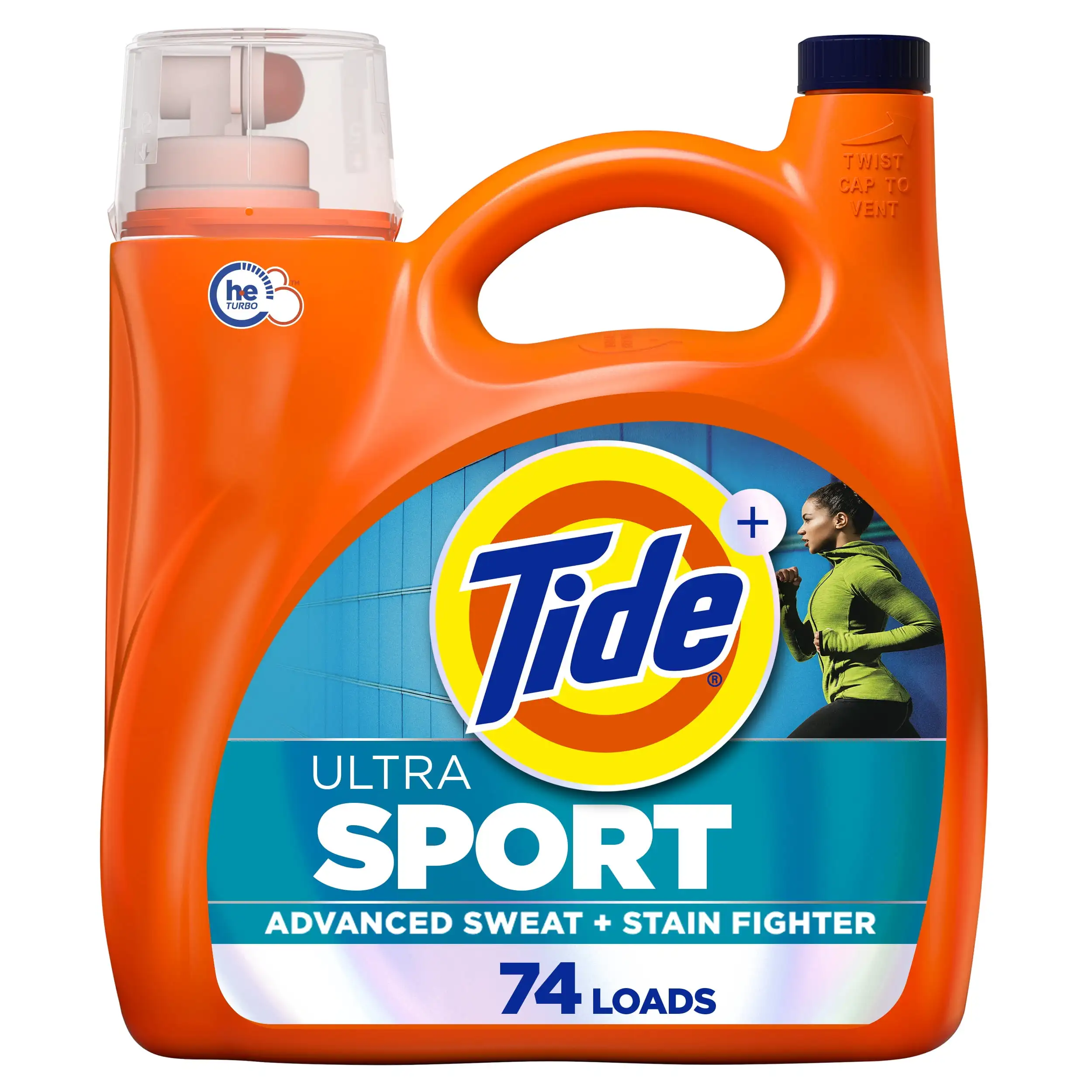 

Plus Febreze Sport Odor Defense He Turbo Clean Жидкое стиральное средство, 74, нагрузка, 105 жидких унций