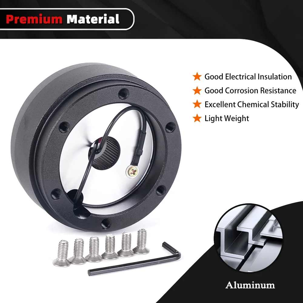 ZSRacing 186H Kit adaptador de cubo corto para volante de 6 pernos para Volkswagen MK1 MK2 Golf Jetta Rabbit Scirocco QR061