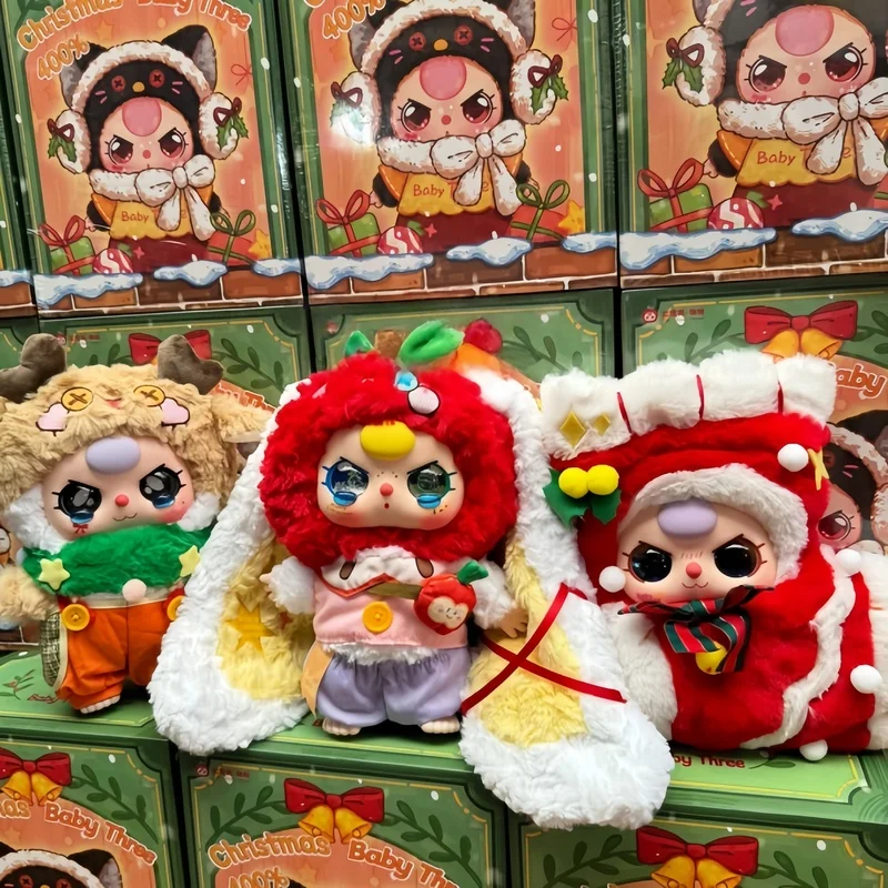 

Горячее в наличии, оригинальные детские три рождественские виниловые фигурки серии 400%, модная глухая коробка, украшение для рабочего стола, коллекционные игрушки, подарки