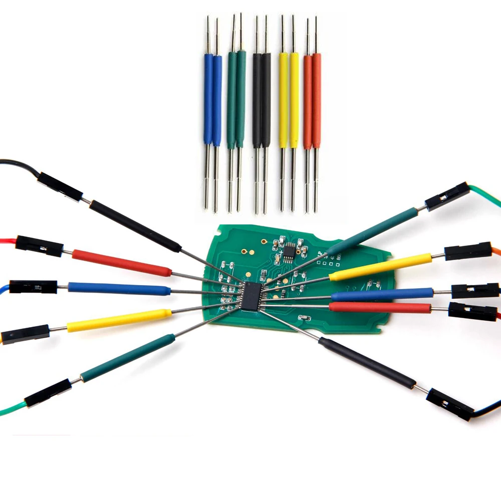 10pcs Mini IC clamp IC chip logic analyzer SOP/SOIC/TSSOP/TSOP/SSOP/MSOP/PLCC/QFP /TQFP/LQFP/SMD Chip pin fixture Logic Analyzer