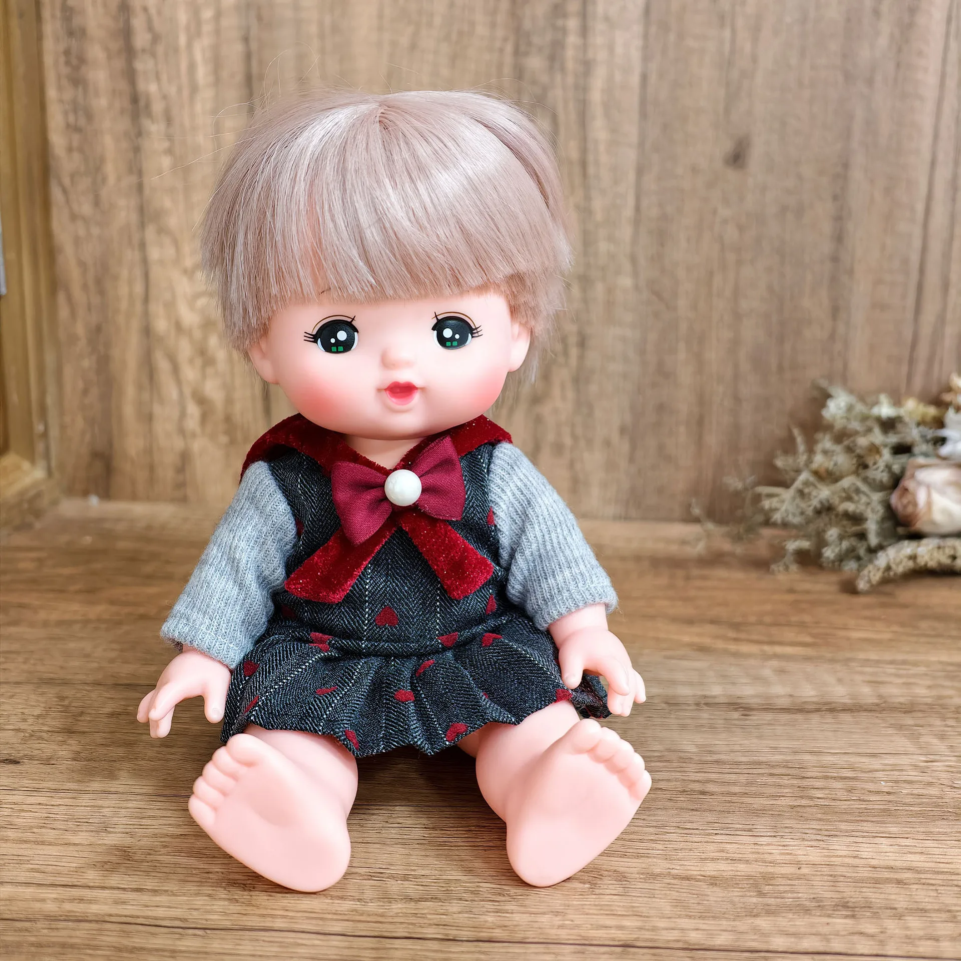 

Doll Clothes Fit 25cm Baby Doll Mellchan Toy 1/6 BJD Doll Cute Jumpsuit Pajamas Dress Hat Accessories Cloak Hoodie Girls Gift