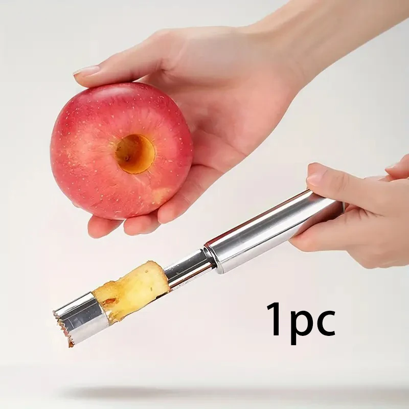 Home 20cm Stainless Steel Apple Corer - Fruit Core Remover Essential Kitchen Apple Processing Tool