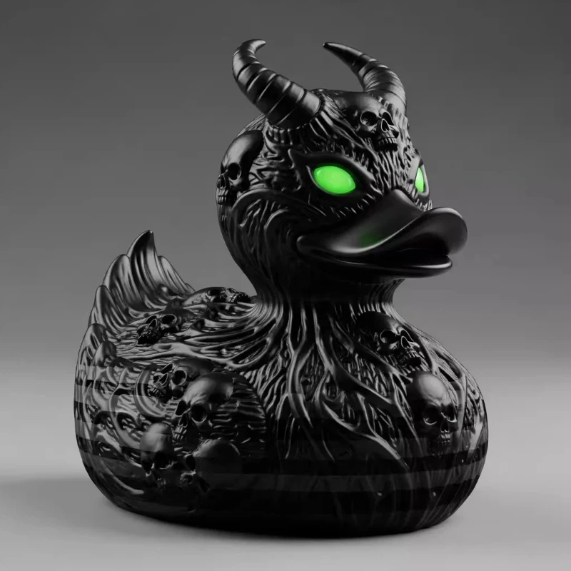 

Devil Skull Duck Resin Figurine Gothic Home Decor Halloween Decoration Dark Art Collectible Ornament New Arrival